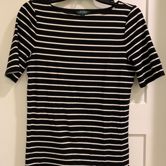 Lauren Ralph Lauren Tops - Ralph Lauren B/W Striped Top M